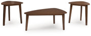 Lyncott Brown Table (Set of 3) - T135-13