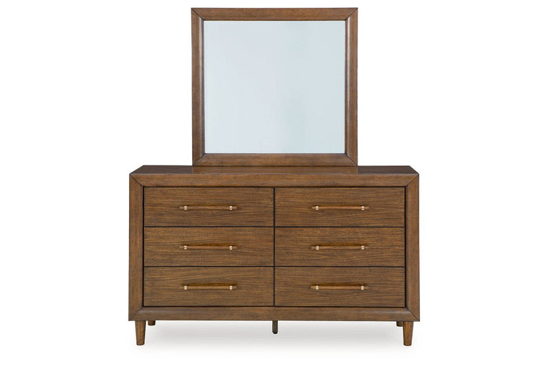 Lyncott Brown Upholstered Panel Bedroom Set - Lara FurnitureBedroom Set