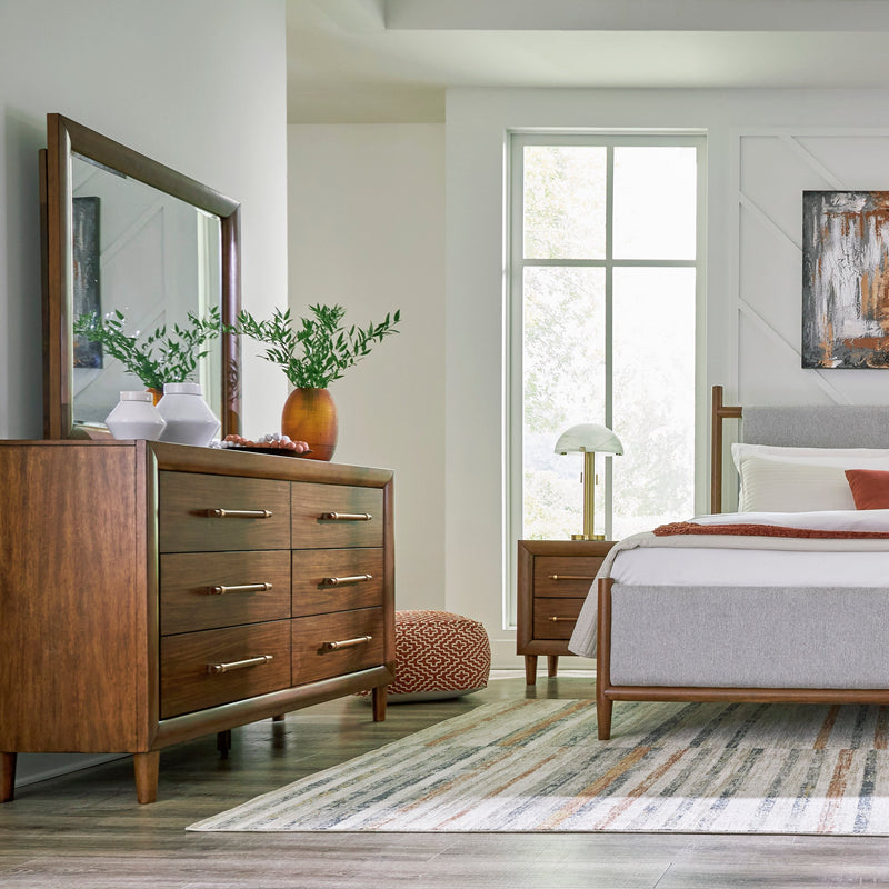 Lyncott Brown Upholstered Panel Bedroom Set - Lara FurnitureBedroom Set