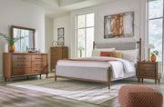 Lyncott Brown Upholstered Panel Bedroom Set - Lara FurnitureBedroom Set