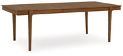 Lyncott Dining Table and 4 Chairs and Bench in Brown - Lara FurnitureDining Room Set