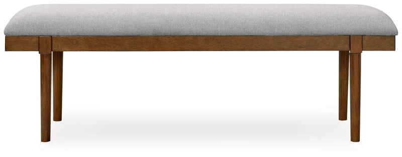 Lyncott Dining Table and 4 Chairs and Bench in Brown - Lara FurnitureDining Room Set
