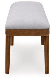 Lyncott Dining Table and 4 Chairs and Bench in Brown - Lara FurnitureDining Room Set