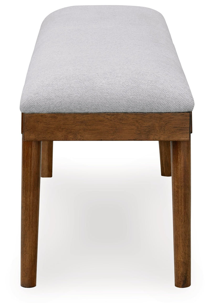 Lyncott Dining Table and 4 Chairs and Bench in Brown - Lara FurnitureDining Room Set