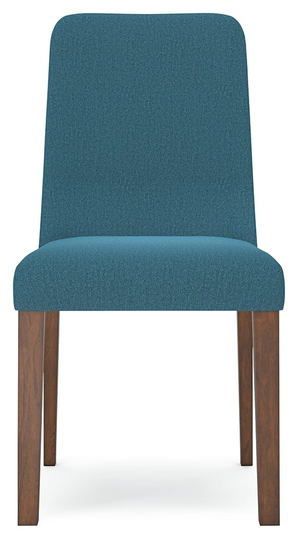 Lyncott Dining Table and 4 Chairs in Blue/Brown - Lara FurnitureDining Room Set