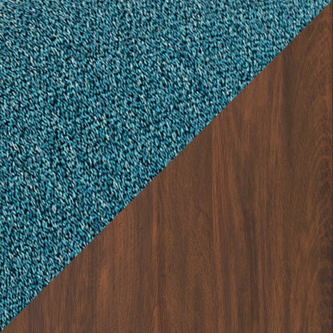 Lyncott Dining Table and 4 Chairs in Blue/Brown - Lara FurnitureDining Room Set