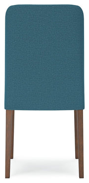 Lyncott Dining Table and 4 Chairs in Blue/Brown - Lara FurnitureDining Room Set