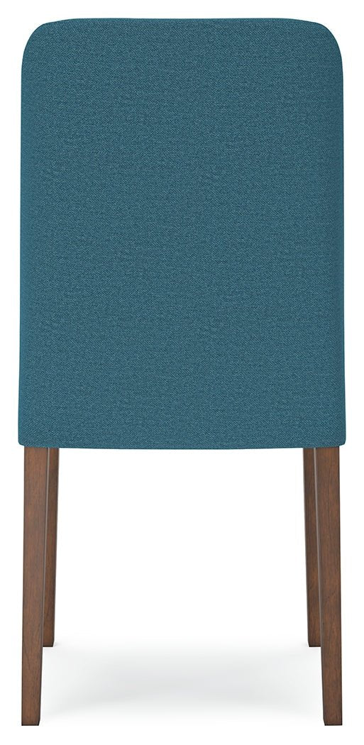 Lyncott Dining Table and 4 Chairs in Blue/Brown - Lara FurnitureDining Room Set
