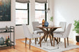 Lyncott Dining Table and 4 Chairs in Gray/Brown - Gate FurnitureDining Room Set