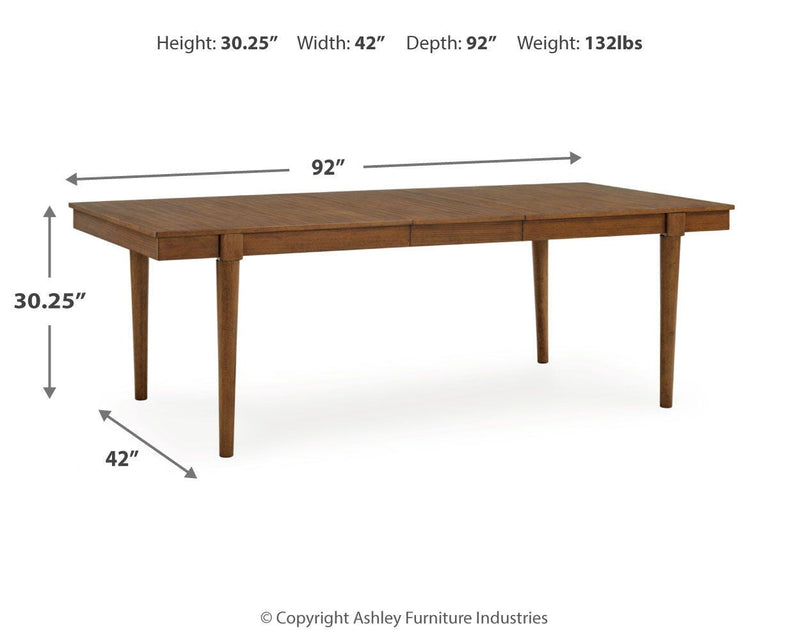 Lyncott Extension Dining Table and 4 Chairs - D615D29