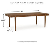 Lyncott Extension Dining Table and 6 Chairs - D615D26