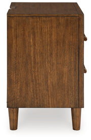 Lyncott King Upholstered Bed with Dresser and 2 Nightstands in Brown from Ashley - Lara Furniture