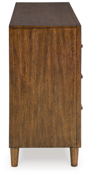 Lyncott King Upholstered Bed with Dresser and 2 Nightstands in Brown from Ashley - Lara Furniture