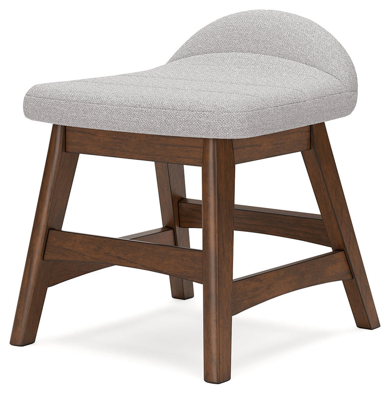 Lyncott Light Gray/Brown Home Office Desk Chair - H615-01