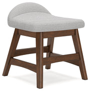 Lyncott Light Gray/Brown Home Office Desk Chair - H615-01