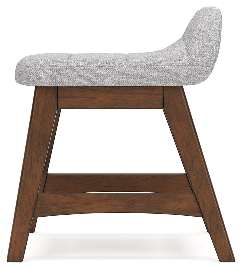 Lyncott Light Gray/Brown Home Office Desk Chair - H615-01