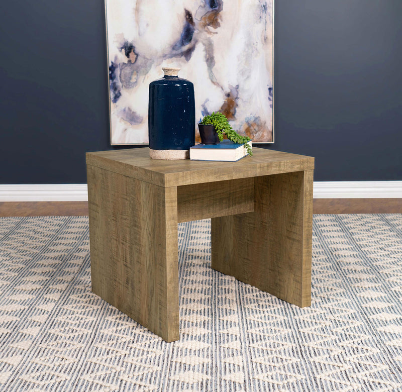 Lynette Square Engineered Wood End Table Mango - 704127