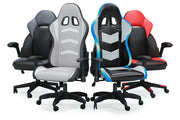 Lynxtyn White/Gray Home Office Desk Chair - Gate FurnitureGaming Chair