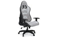 Lynxtyn White/Gray Home Office Desk Chair - Gate FurnitureGaming Chair