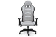 Lynxtyn White/Gray Home Office Desk Chair - Gate FurnitureGaming Chair