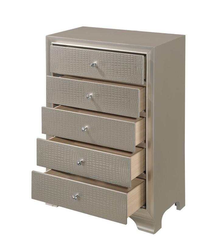 Lyssa Champagne Chest - Lara FurnitureChest