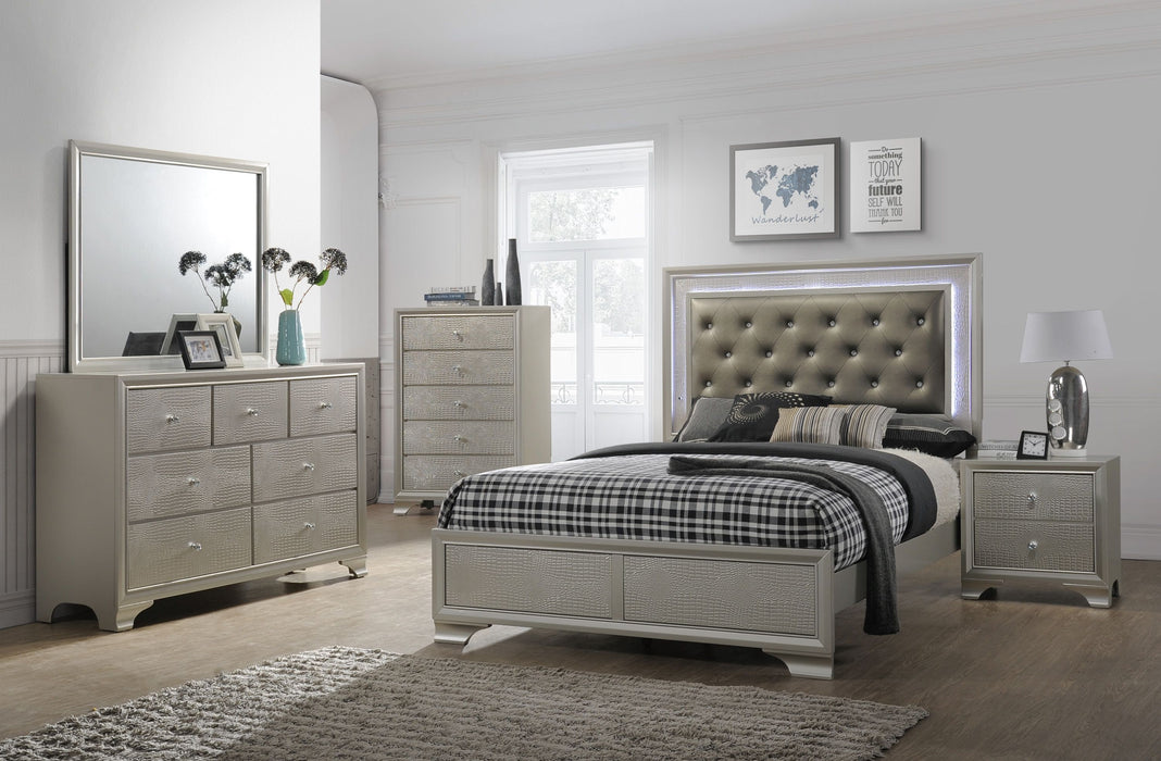 champagne dresser Crown Mark Lyssa Champagne Dresser