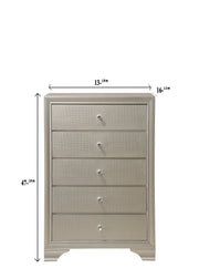 Lyssa Champagne LED Upholstered Panel Youth Bedroom Set - Lara FurnitureYouth Bedroom Set