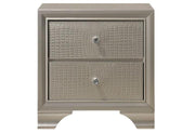 Lyssa Champagne Nightstand - Lara FurnitureNightstand