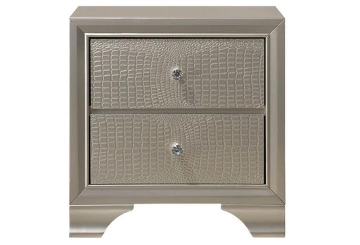Lyssa Champagne Nightstand - Lara FurnitureNightstand