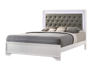 Lyssa Frost King LED Panel Bed - Lara FurnitureKing Bed