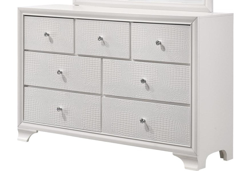 Lyssa Frost LED Panel  Bedroom Set - Lara Furniture