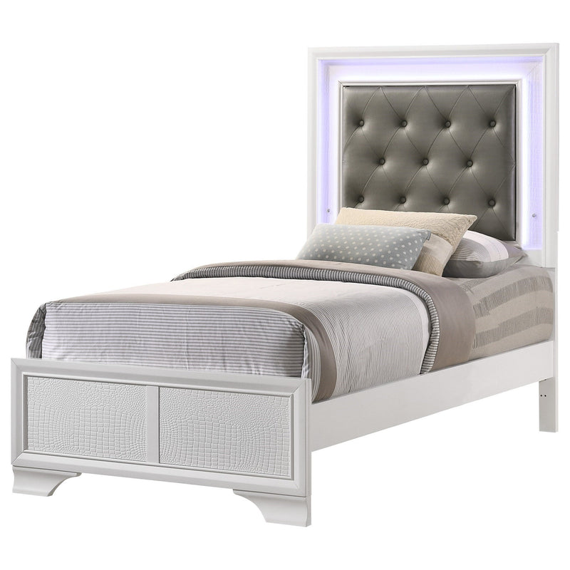 Lyssa Frost LED Panel Youth Bedroom Set - Lara FurnitureYouth Bedroom Set