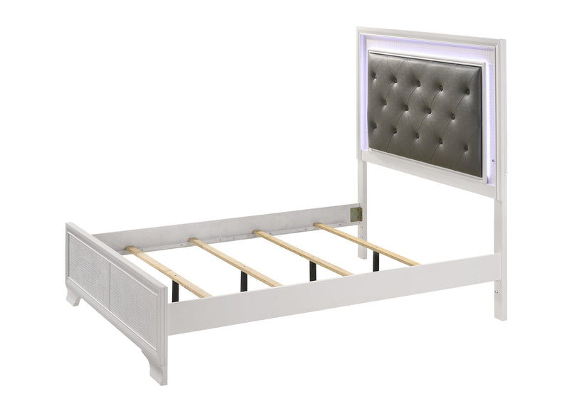 Lyssa Frost LED Upholstered Panel Youth Bedroom Set - Lara FurnitureYouth Bedroom Set