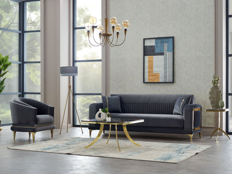 Mabel Chair in Anthracite - 200-SIM-MAB-VELVET412-B