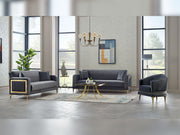 Mabel Convertible Sofa in Anthracite - 200-SIM-MAB-VELVET412-3