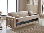 Mabel Convertible Sofa in Anthracite - 200-SIM-MAB-VELVET412-3