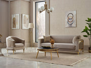 Mabel Convertible Sofa in Beige - 200-SIM-MAB-VELVET260-3