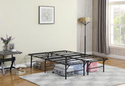 Mabel Metal Eastern King Mattress Support Platform Bed Black - 305957KE