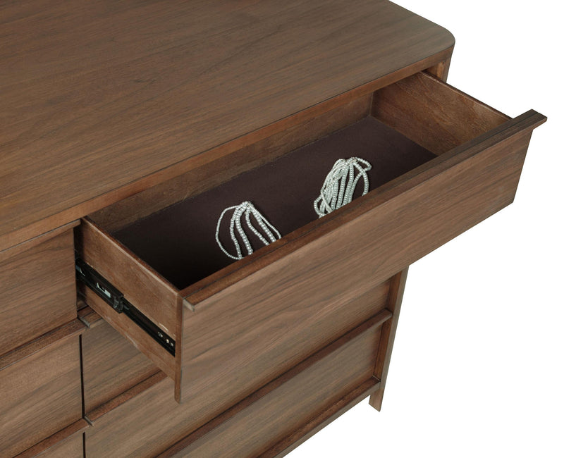 Maderia 8-drawer Dresser and Mirror Walnut - 223323M