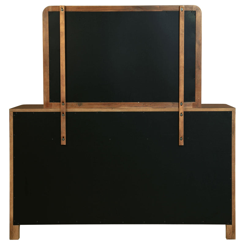 Maderia 8-drawer Dresser and Mirror Walnut - 223323M