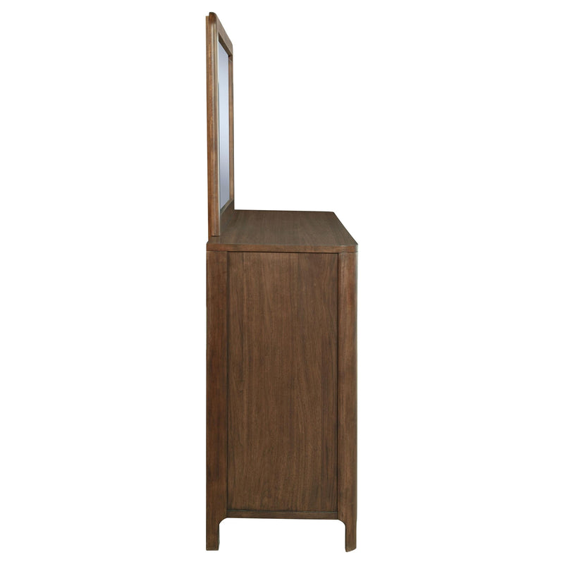 Maderia 8-drawer Dresser and Mirror Walnut - 223323M