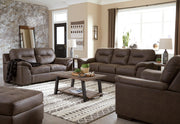 Maderla Walnut Living Room Set - Gate FurnitureLiving Room Set
