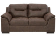 Maderla Walnut Loveseat - Gate FurnitureLoveseat