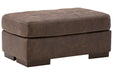 Maderla Walnut Ottoman - Gate FurnitureOttoman