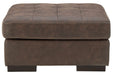 Maderla Walnut Oversized Accent Ottoman - Gate FurnitureOttoman