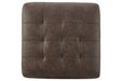 Maderla Walnut Oversized Accent Ottoman - Gate FurnitureOttoman