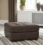 Maderla Walnut Oversized Accent Ottoman - Gate FurnitureOttoman