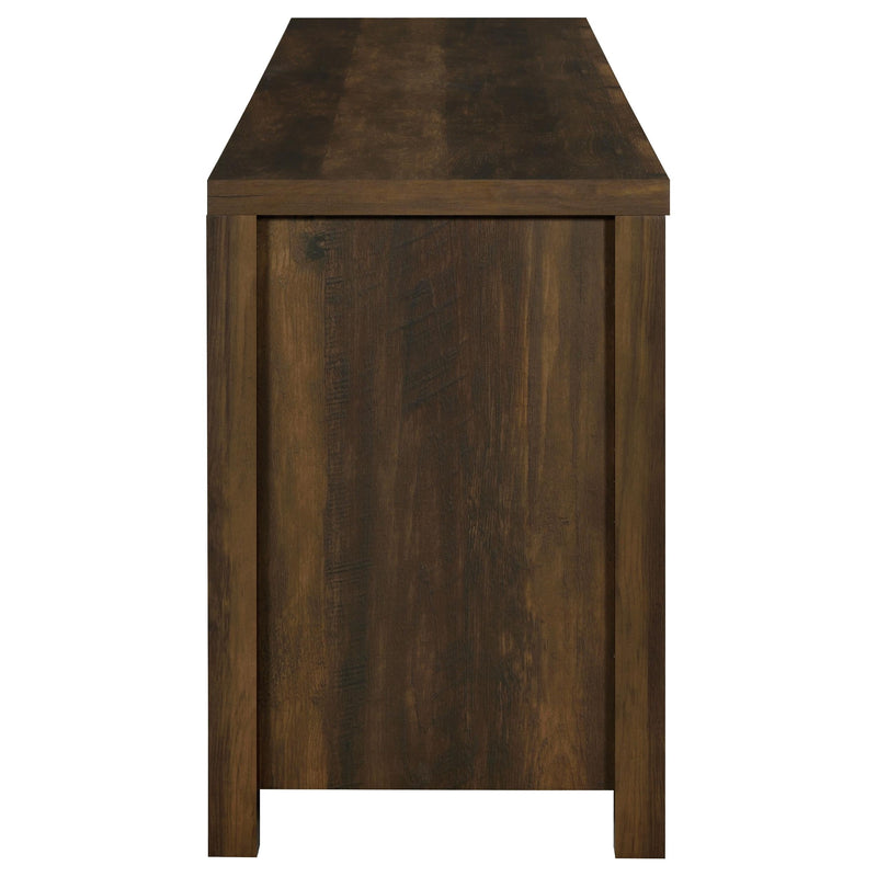 Madra 2-door Engineered Wood 79-inch TV Stand Dark Pine - 736273