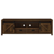 Madra 2-door Engineered Wood 79-inch TV Stand Dark Pine - 736273