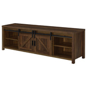 Madra 2-door Engineered Wood 79-inch TV Stand Dark Pine - 736273